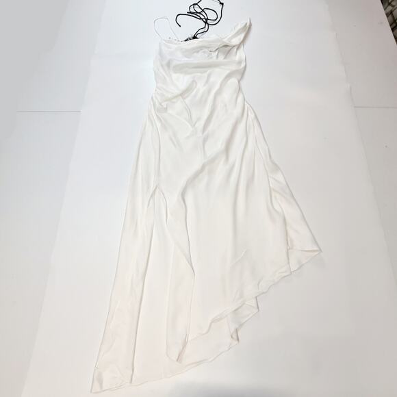 L'Academie Azaria Midi Dress in White & Black - Picture 2 of 12